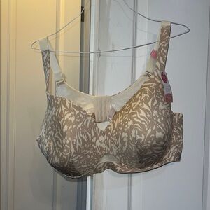 Elegant Tan Patterned Bra